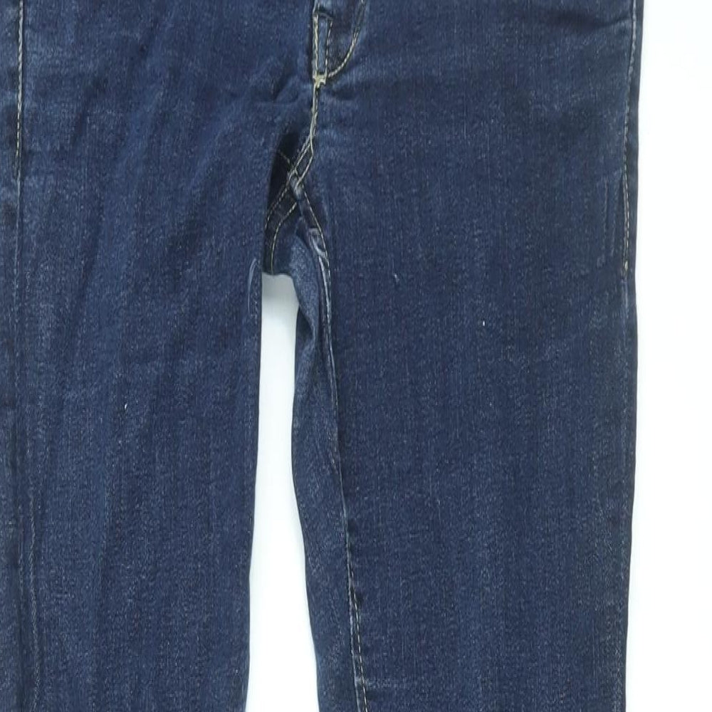 H&M Womens Blue Cotton Skinny Jeans Size 8 L32 in Regular