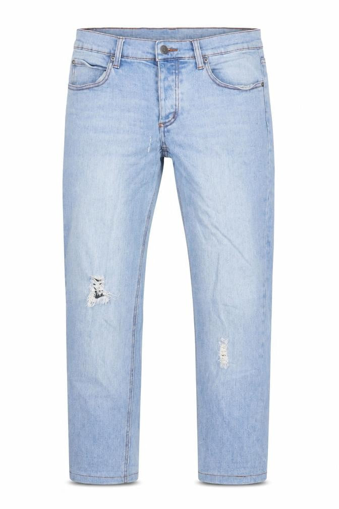 Cheap Monday Mens Blue Cotton Blend Straight Jeans Size 30 in L27 in Regular Zip