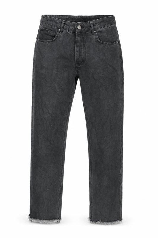 ASOS Mens Grey Cotton Straight Jeans Size 29 in L26 in Regular Button