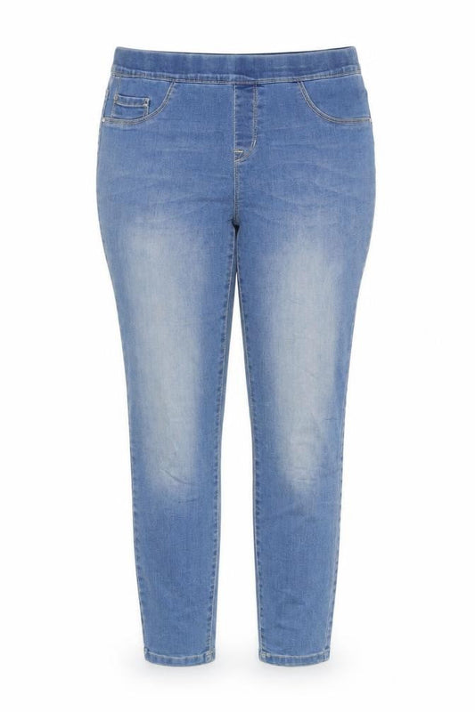 George Womens Blue Cotton Blend Flared Jeans Size 16 L29 in Regular