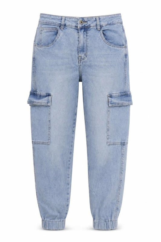 Redial Womens Blue Cotton Blend Tapered Jeans Size 30 in L25 in Regular Zip