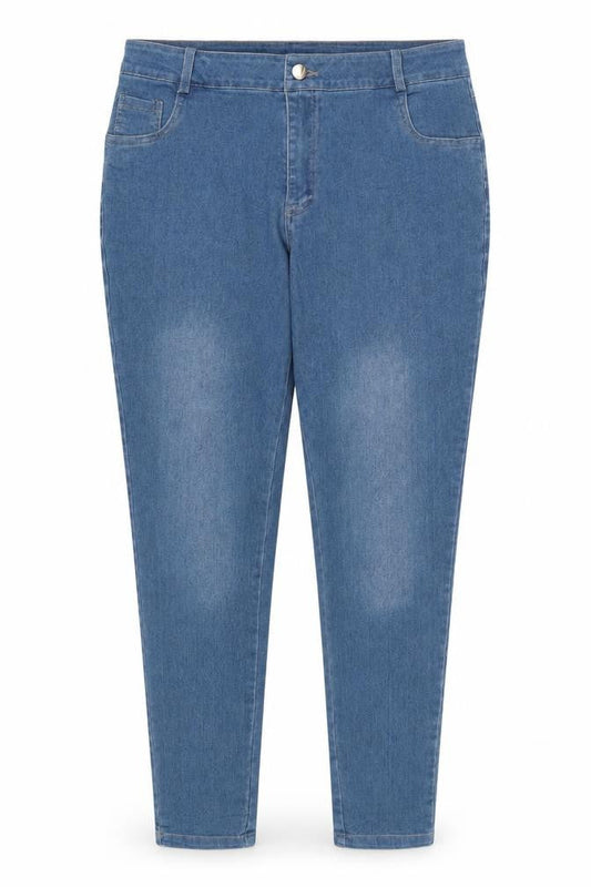 GG Womens Blue Cotton Blend Tapered Jeans Size XL L28 in Extra-Slim Zip