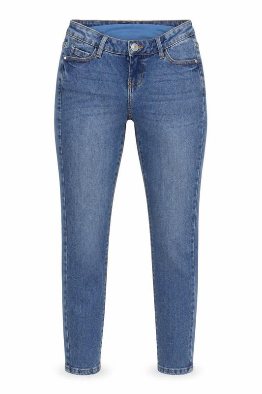 George Womens Blue Cotton Blend Straight Jeans Size 26 in L26.5 in Regular Zip
