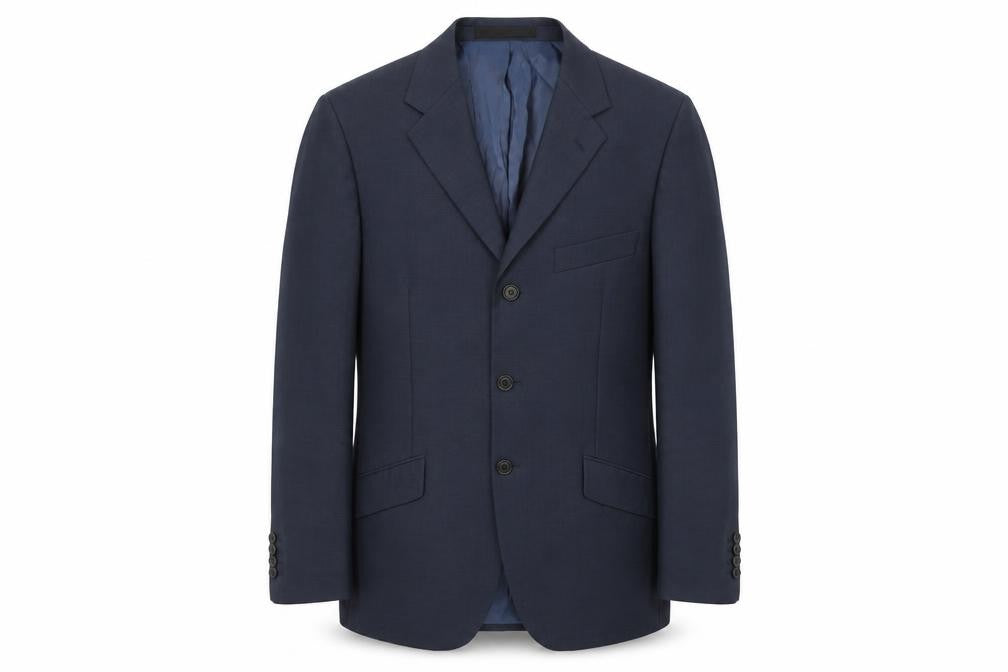 Marks & Spencer Mens Blue Wool Jacket Suit Jacket Size 40 Regular