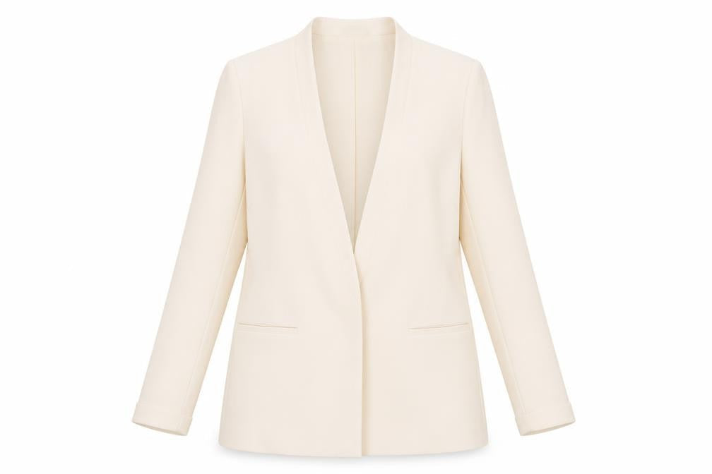 New Look Womens Ivory Jacket Blazer Size 14 Snap