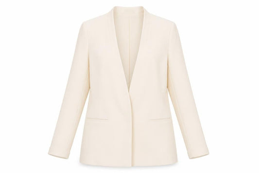 New Look Womens Ivory Jacket Blazer Size 14 Snap