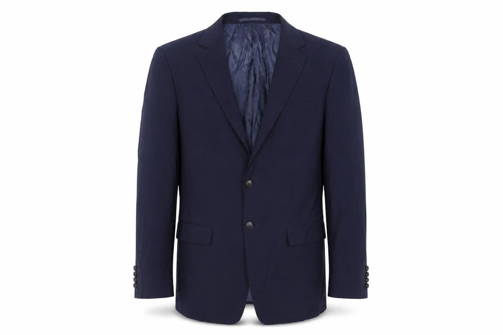 Marks & Spencer Mens Blue Wool Jacket Suit Jacket Size 38 Regular