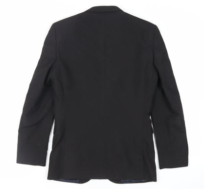 Next Mens Black Polyester Jacket Suit Jacket Size 36 Regular