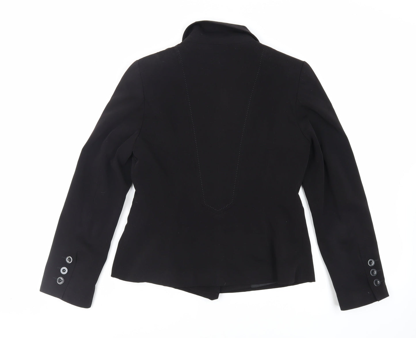 Marks and Spencer Womens Black Jacket Blazer Size 10 Button