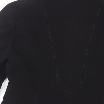 Marks & Spencer Womens Black Jacket Blazer Size 10 Button