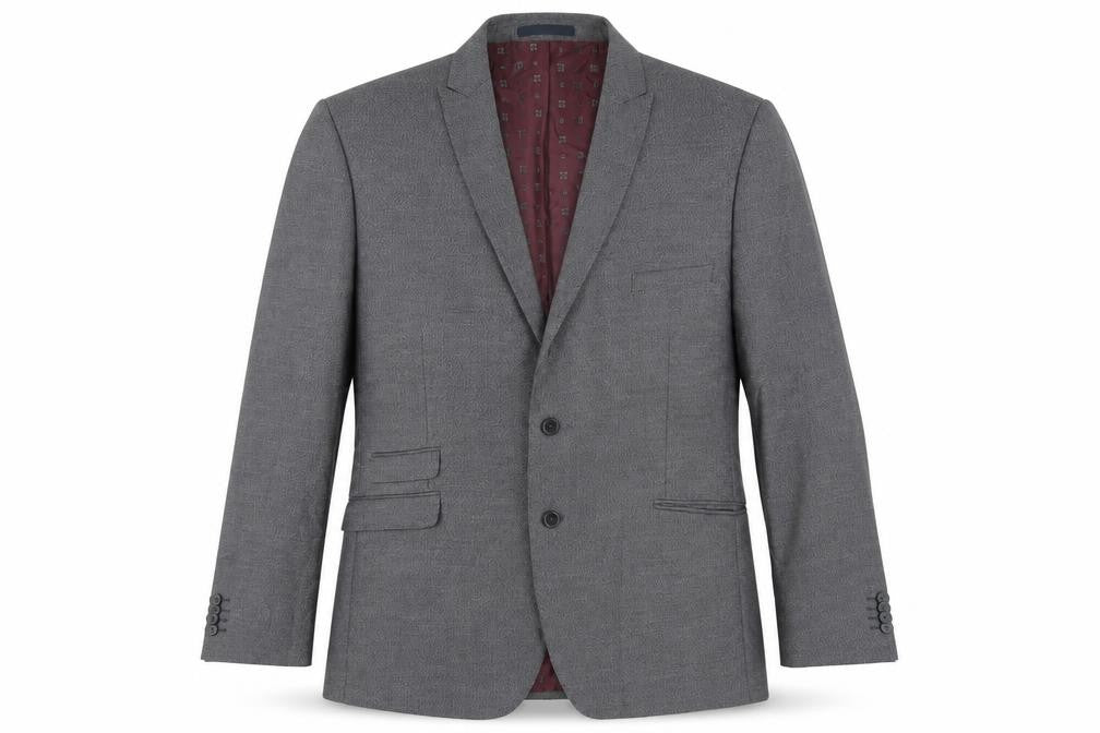 Burton Mens Grey Polyester Jacket Suit Jacket Size 48 Regular