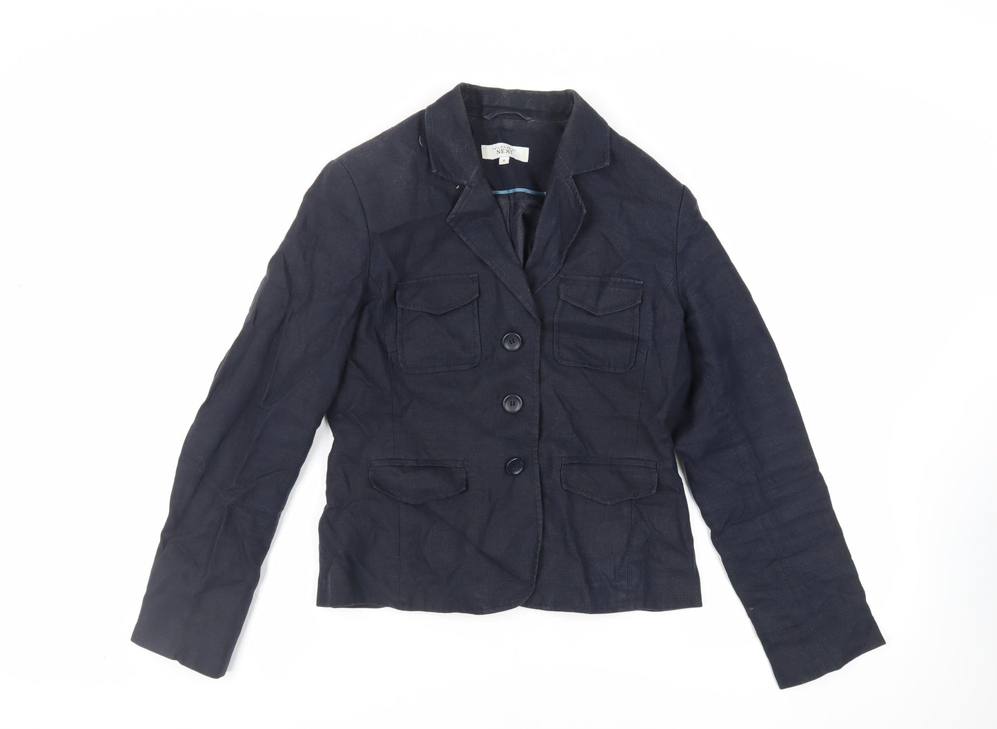 NEXT Womens Blue Jacket Blazer Size 12 Button