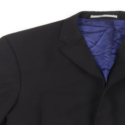 Next Mens Black Polyester Jacket Suit Jacket Size 44 Regular