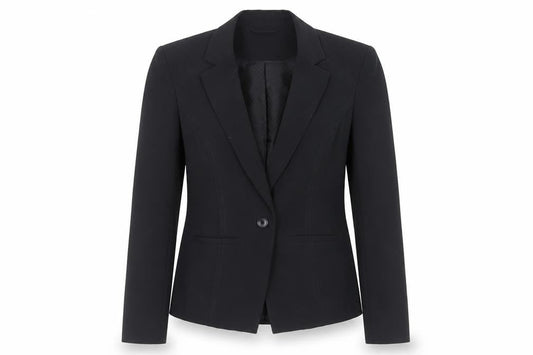 New Look Womens Black Jacket Blazer Size 10 Button