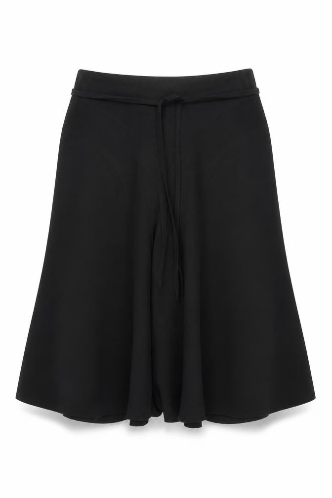 New Look Womens Black Polyester Flare Skirt Size 12 Zip