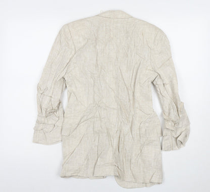 Marks & Spencer Womens Beige Jacket Blazer Size 6