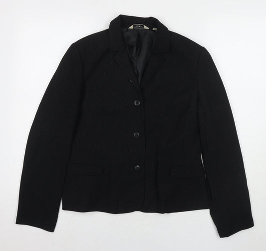 NEXT Womens Black Jacket Blazer Size 12 Button