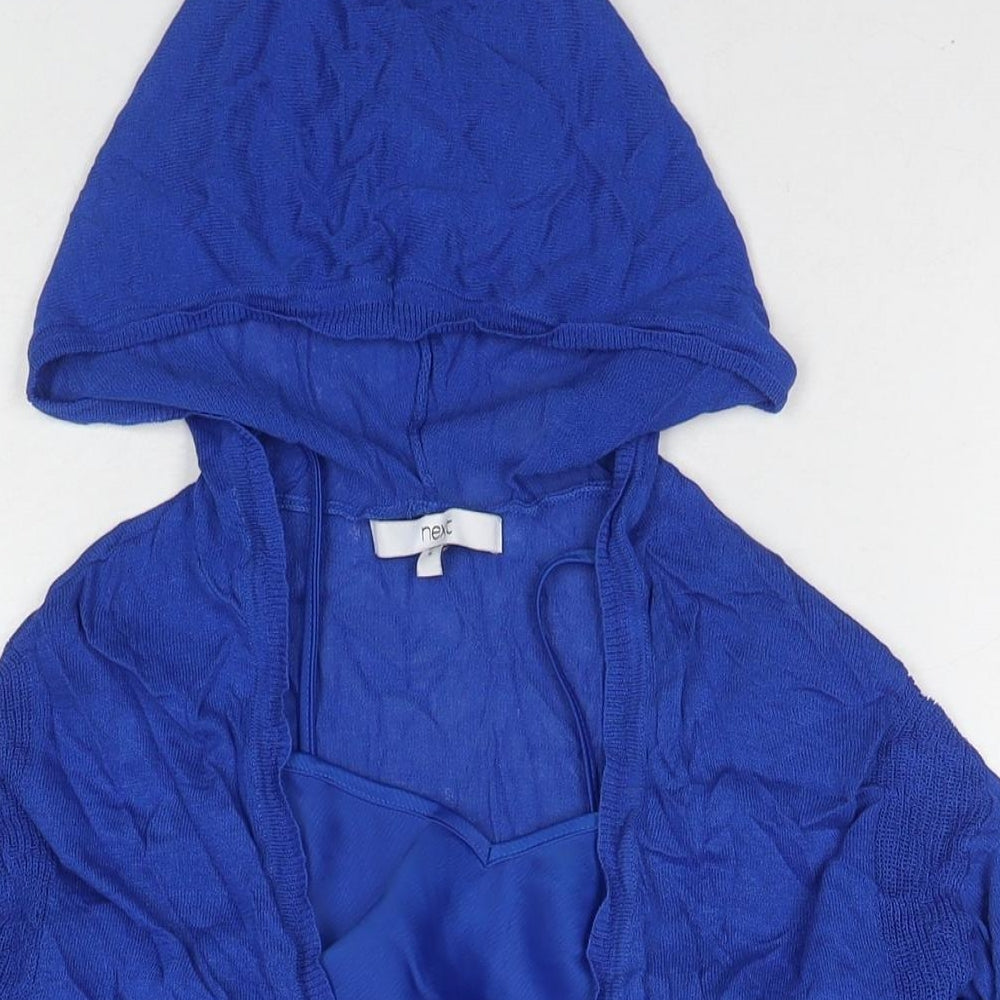 NEXT Womens Blue Polyester Pullover Hoodie Size 6 Pullover