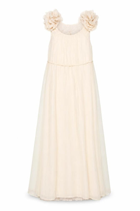 H&M Womens Beige Polyester Maxi Size XS Scoop Neck Pullover