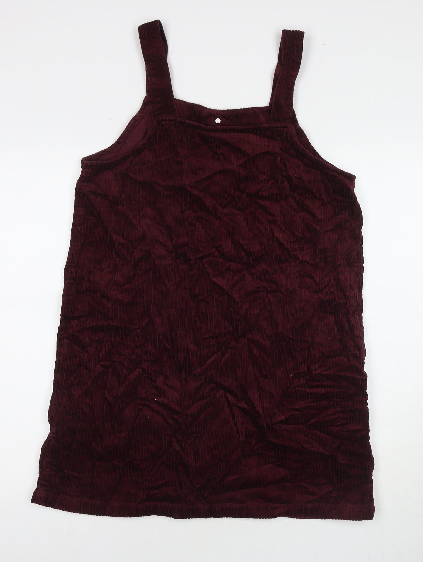 New Look Womens Red Cotton A-Line Size 12 Round Neck Pullover