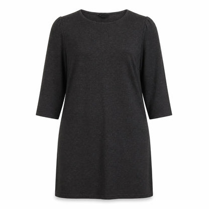 New Look Womens Grey Polyester A-Line Size 14 Round Neck Pullover