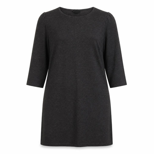 New Look Womens Grey Polyester A-Line Size 14 Round Neck Pullover