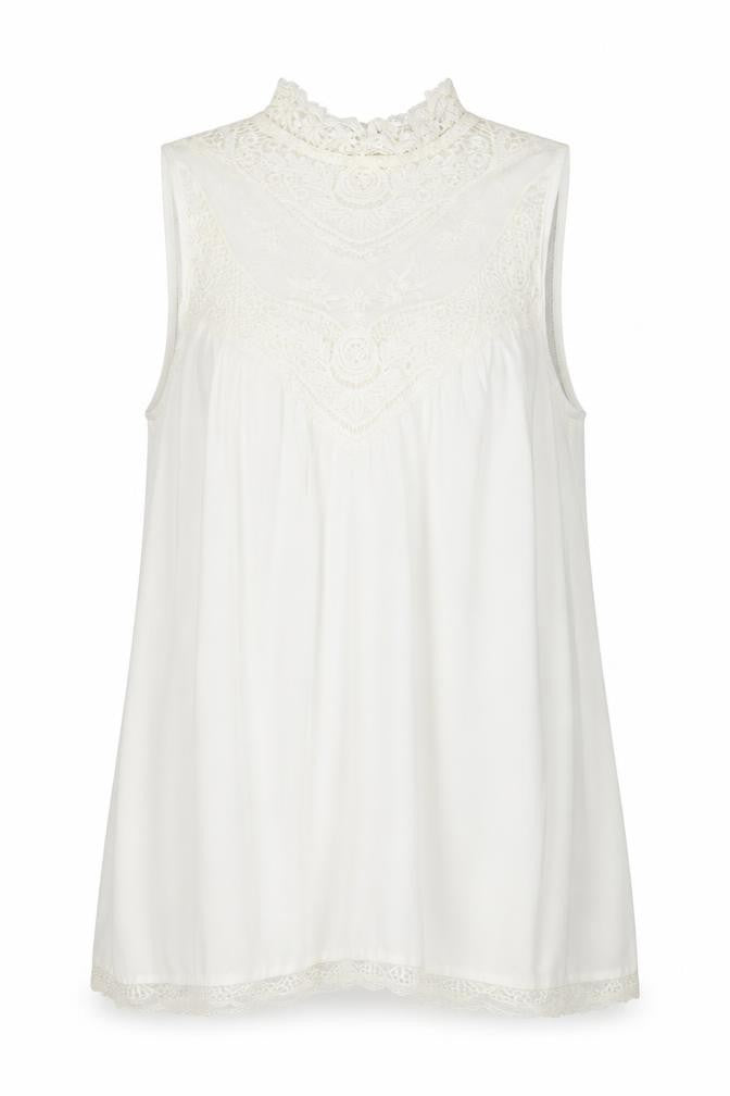 Ruiyige Womens White Floral Polyester Basic Blouse Size L Round Neck