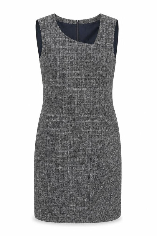 Sandwich Womens Grey Polyester Shift Size 10 V-Neck Zip