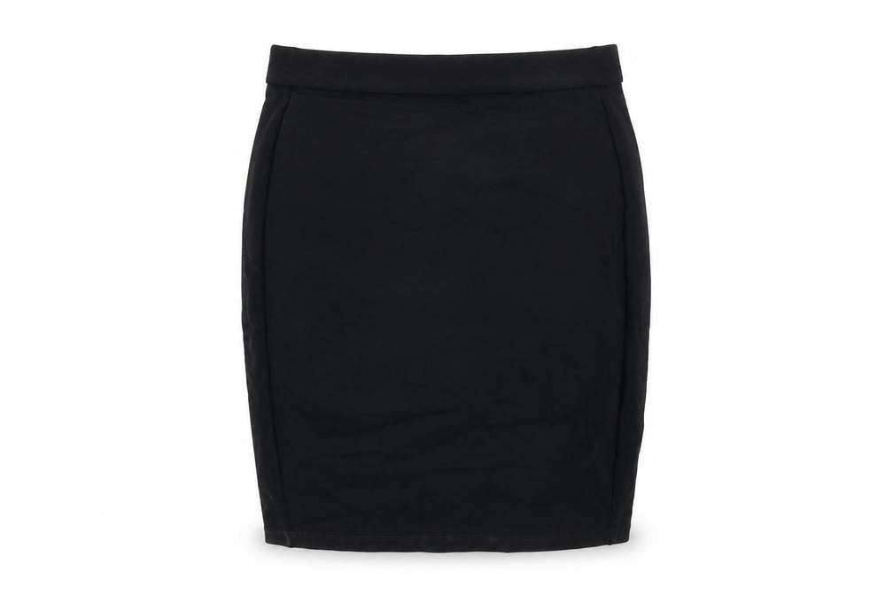 Marks & Spencer Girls Black Viscose Mini Skirt Size 16 Years Regular Pull On