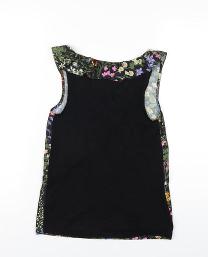 Warehouse Womens Multicoloured Floral Polyester Basic Tank Size 6 V-Neck