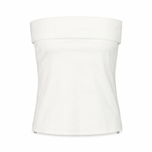 Zara Womens White Polyester Basic T-Shirt Size S Square Neck