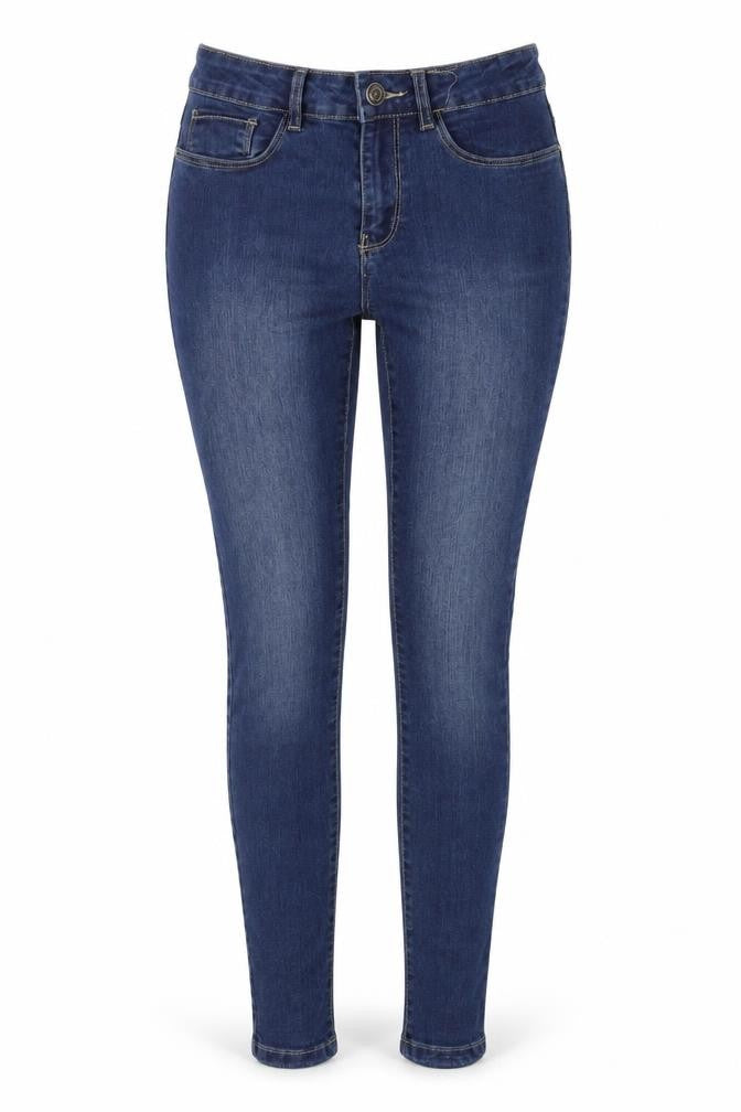 VERO MODA Womens Blue Cotton Skinny Jeans Size M L28 in Regular Zip