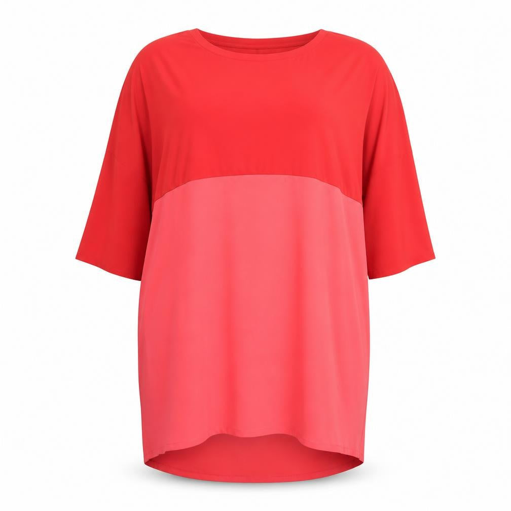 Hope Womens Pink Polyamide A-Line Size 18 Round Neck Pullover