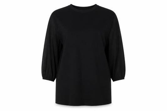 ASOS Womens Black Cotton T-Shirt Dress Size 12 Round Neck Pullover