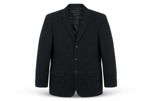 Principles Mens Black Cotton Jacket Blazer Size 40 Big & Tall