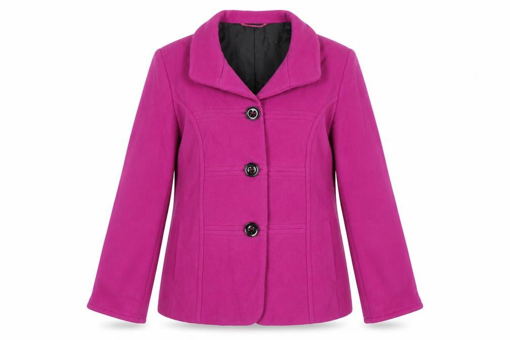 Gray & Osbourn Womens Pink Overcoat Coat Size 16