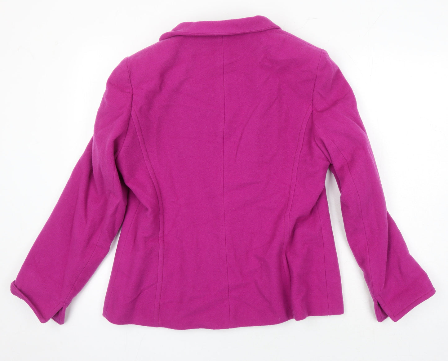 Gray & Osbourn Womens Pink Overcoat Coat Size 16