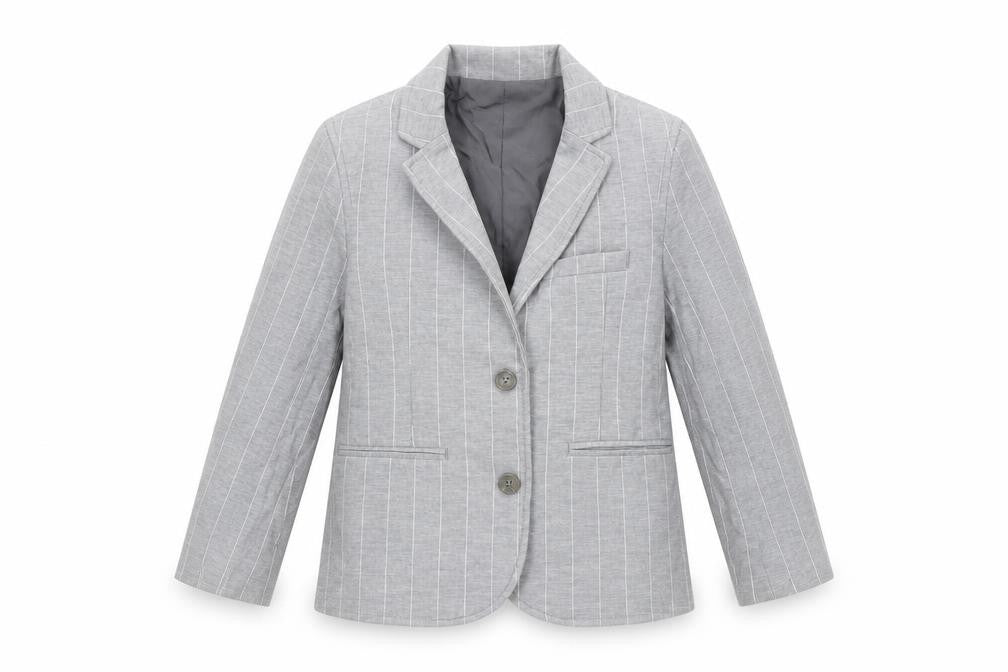 Autograph Boys Grey Pinstripe Jacket Blazer Size 3-4 Years