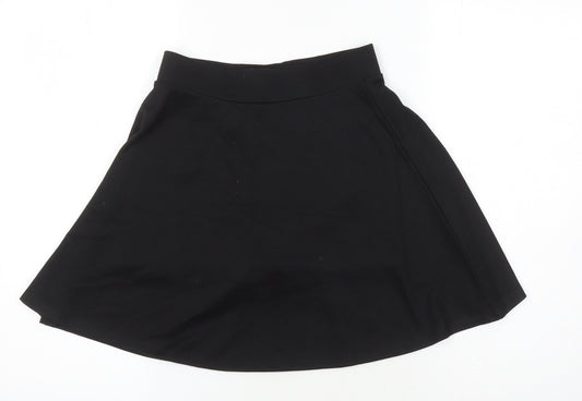NEXT Girls Black Polyester A-Line Skirt Size 11 Years Regular - Elasticated waist