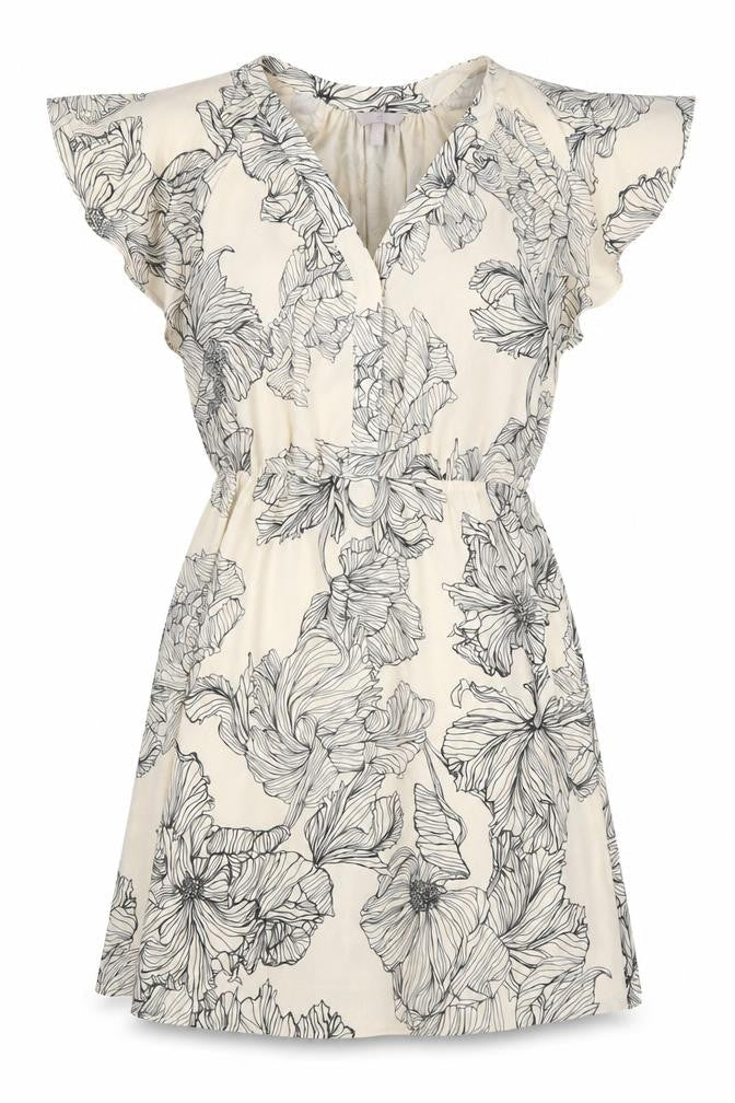 H&M Womens Multicoloured Floral Polyester A-Line Size M Sweetheart