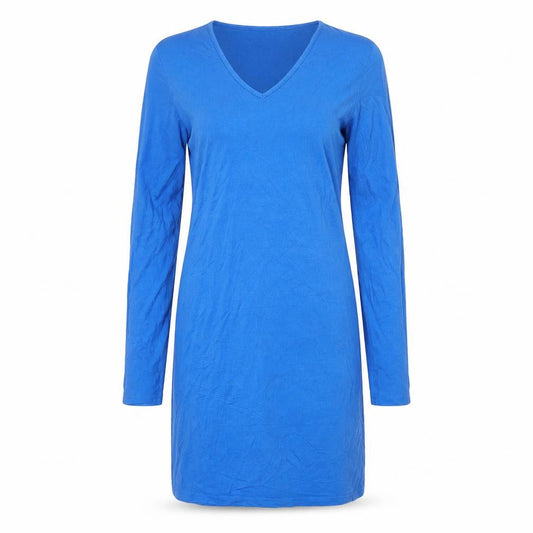 LTS Basics Womens Blue Viscose T-Shirt Dress Size S Sweetheart