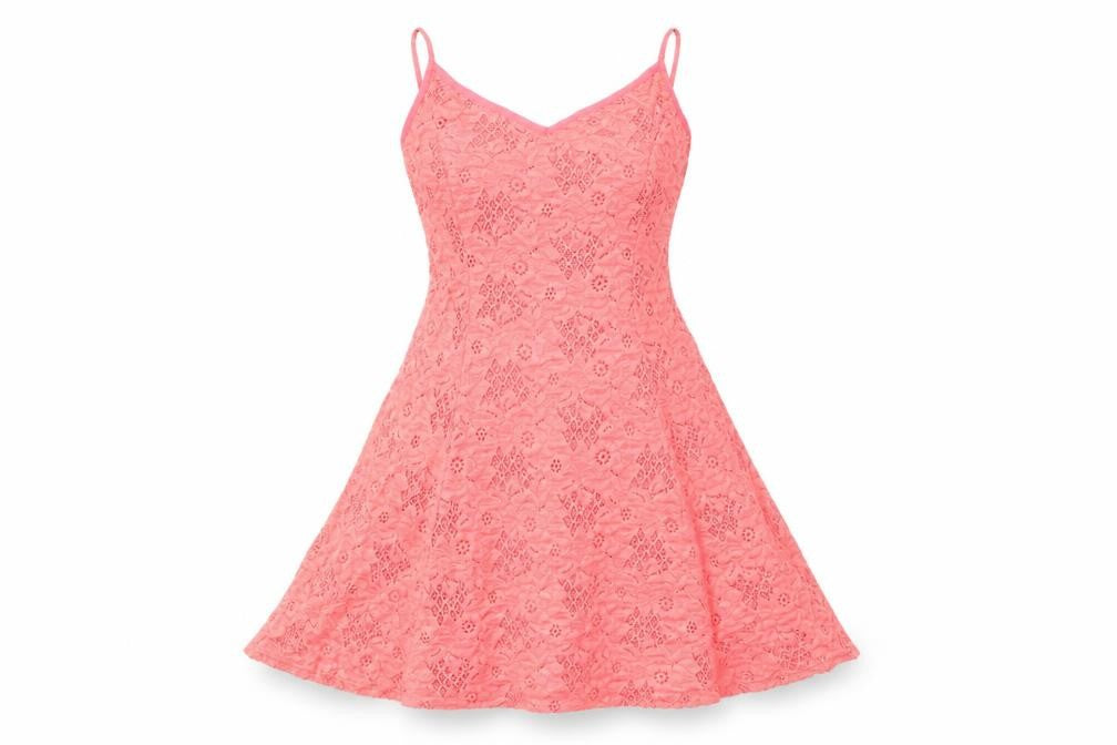 New Look Womens Pink Nylon A-Line Size 8 V-Neck Pullover