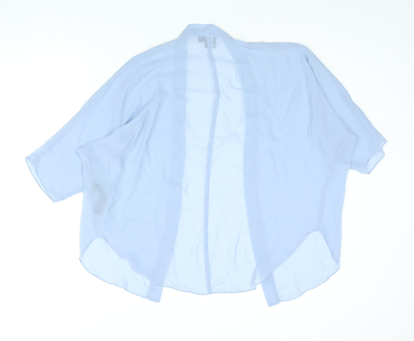 ASOS Womens Blue Polyester Kimono Blouse Size 10 V-Neck
