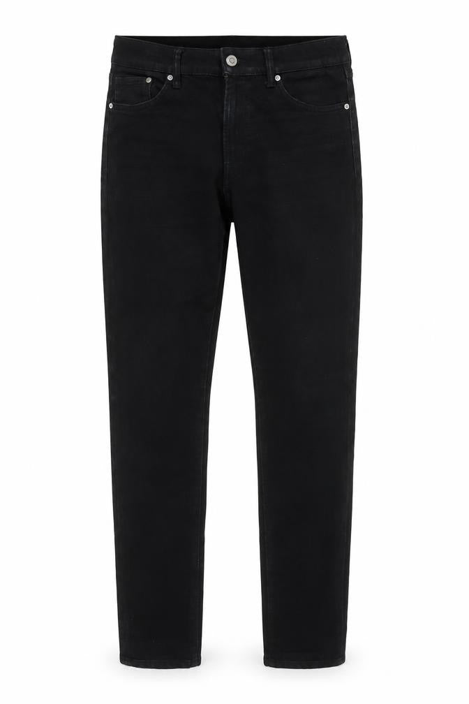 H&M Mens Black Cotton Blend Straight Jeans Size 31 in L31 in Regular Zip