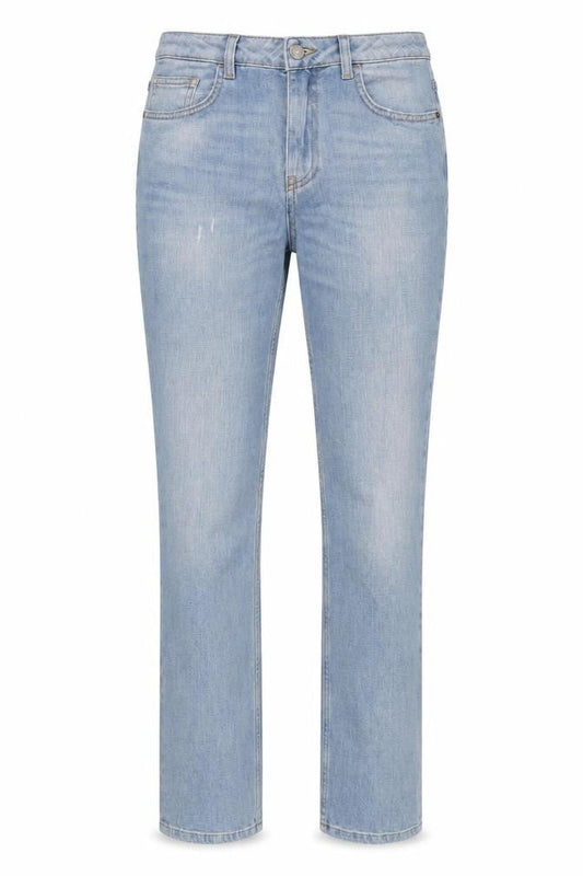 Sisley Womens Blue Cotton Blend Straight Jeans Size 28 in L33 in Regular Zip