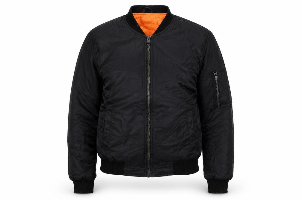 Topshop Womens Black Bomber Jacket Jacket Size 6 Zip
