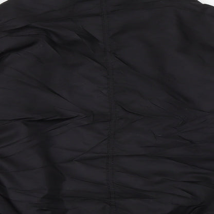 Topshop Womens Black Bomber Jacket Jacket Size 6 Zip