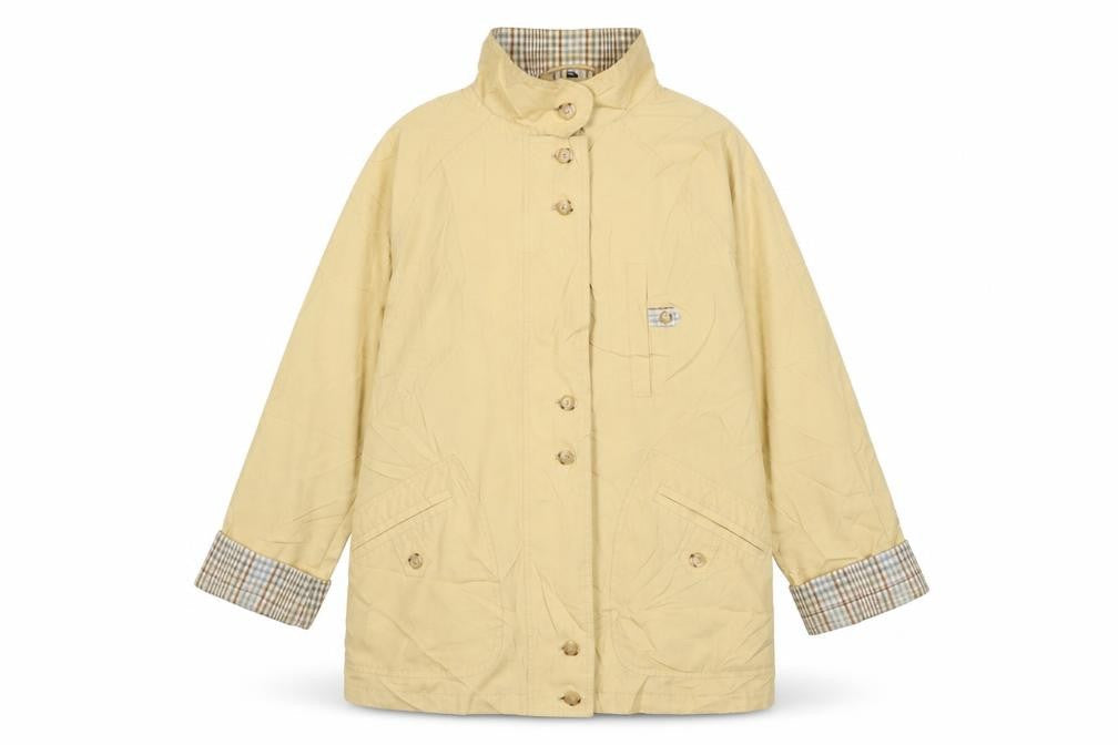 BHS Womens Yellow Anorak Coat Size 12 Zip