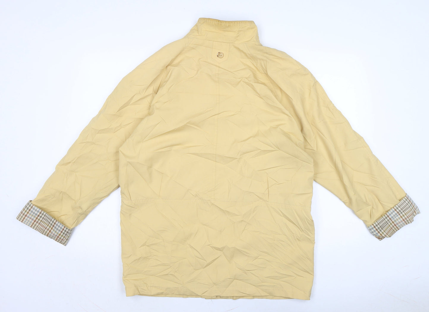 BHS Womens Yellow Anorak Coat Size 12 Zip