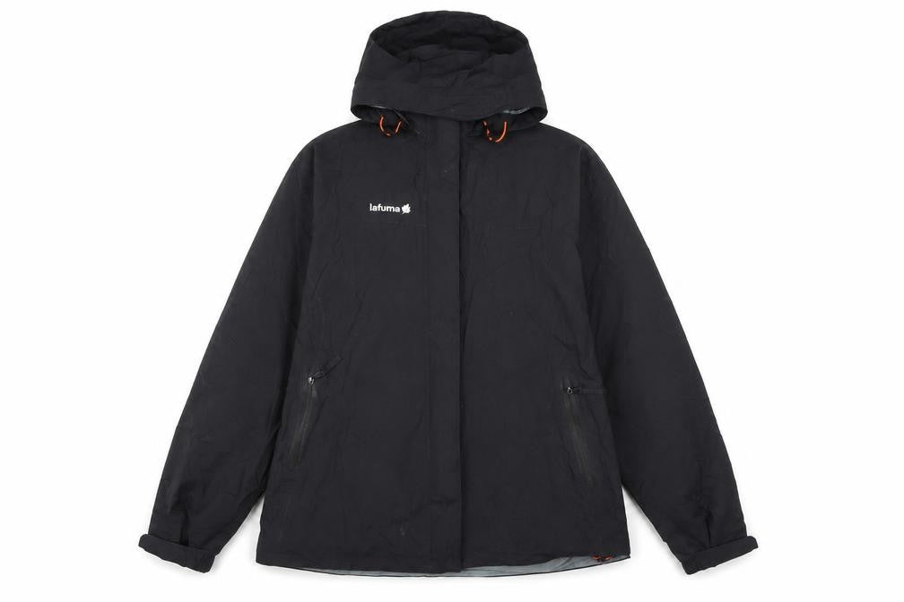 Lafuma Womens Black Anorak Coat Size L Zip